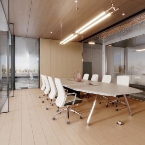 现代会议室3D模型下载